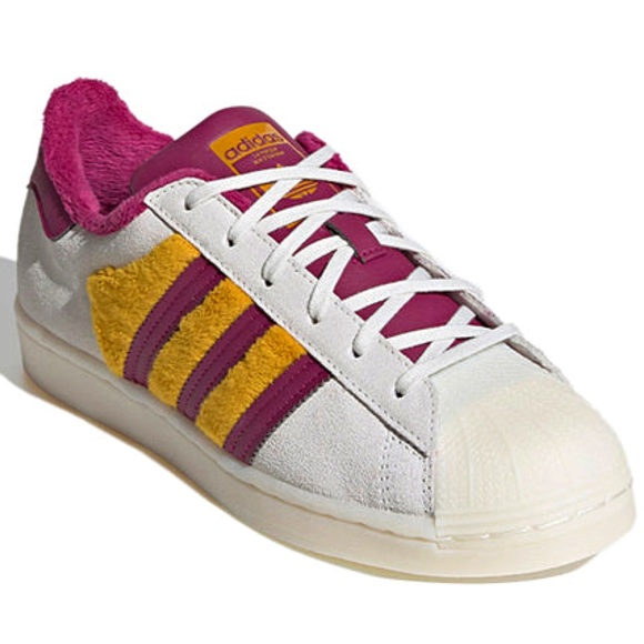 Adidas Superstar White Power Berry Gold Sneakers - Picture 9 of 9